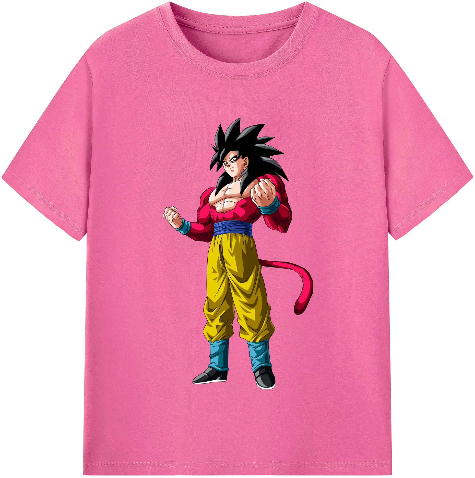 （画像用） ドラゴンボール 孫悟空（そん ごくう）Son Goku カカロット DRAGON BALL Kakarotto レディースカジュアルプリントTシャツ（綿100％）